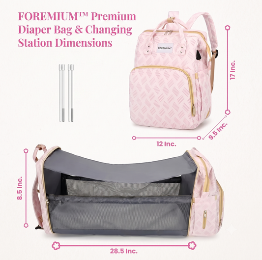 Foremium™ 3-in-1 Diaper Bag Backpack